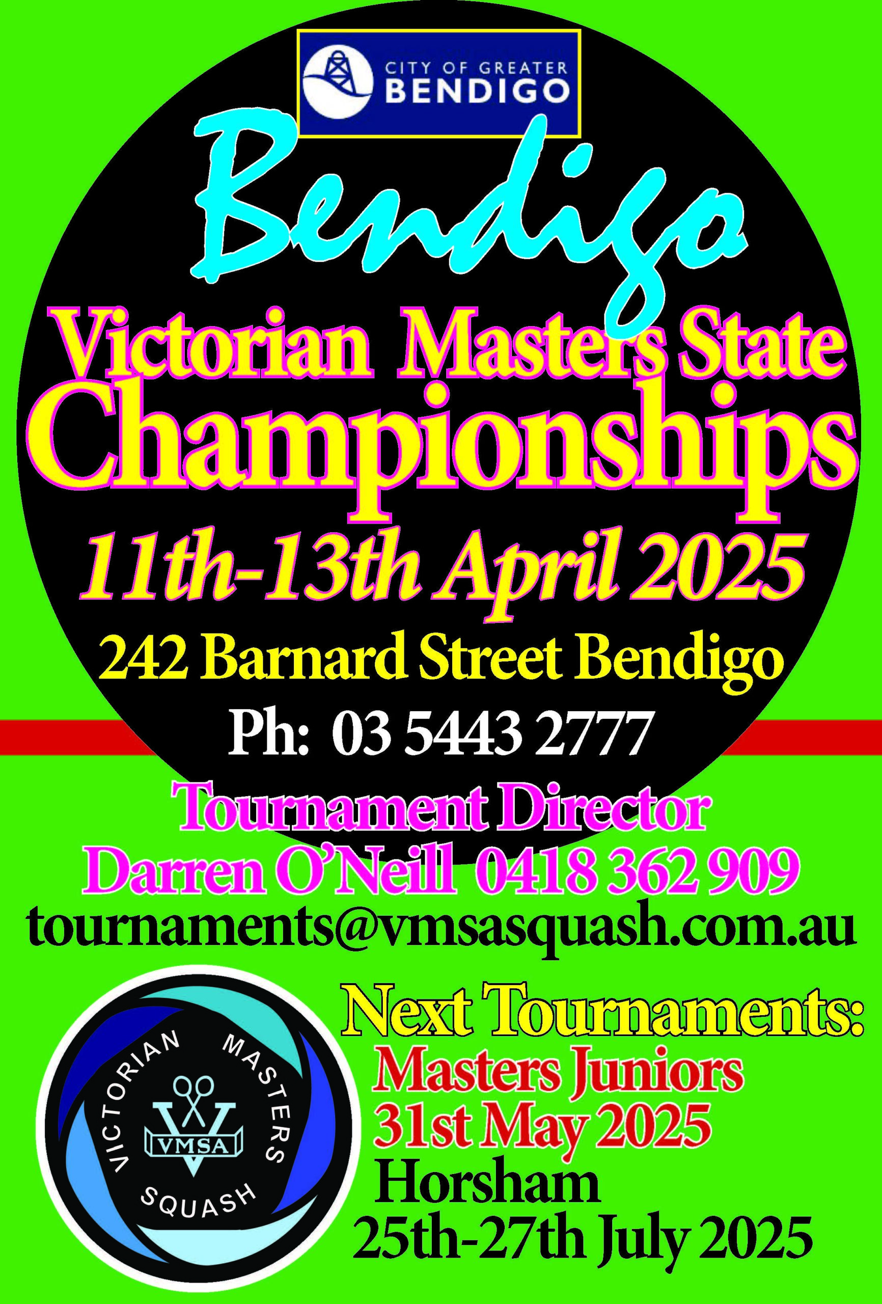 2025 Vic Champs Bendigo
